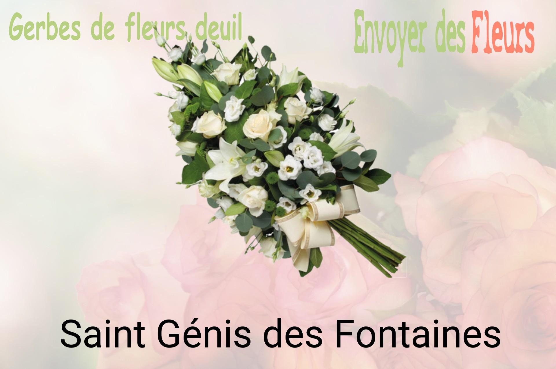 Gerbe de fleurs de deuil livrée à Saint-Génis-des-Fontaines